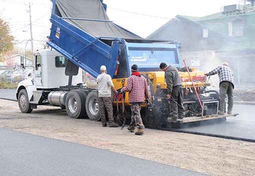 Asphalte condo Candiac stationnement